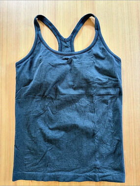 lululemon Ebb to Street Tank Ribbed Tank in Black Size 10